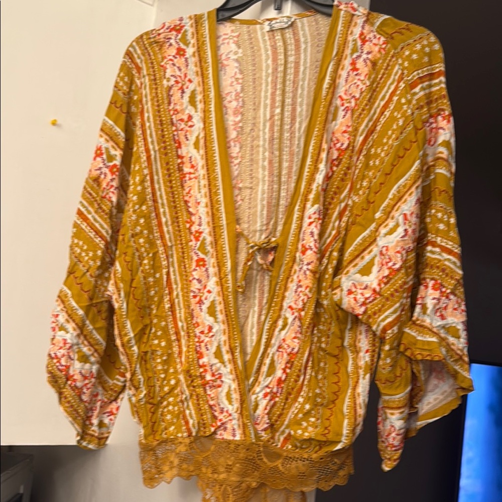 Free People Multicolor Bohemian Bodysuit